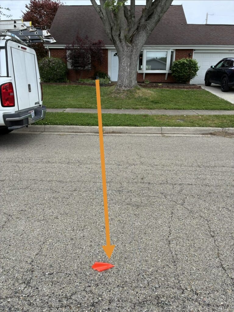 pipe direction under trees